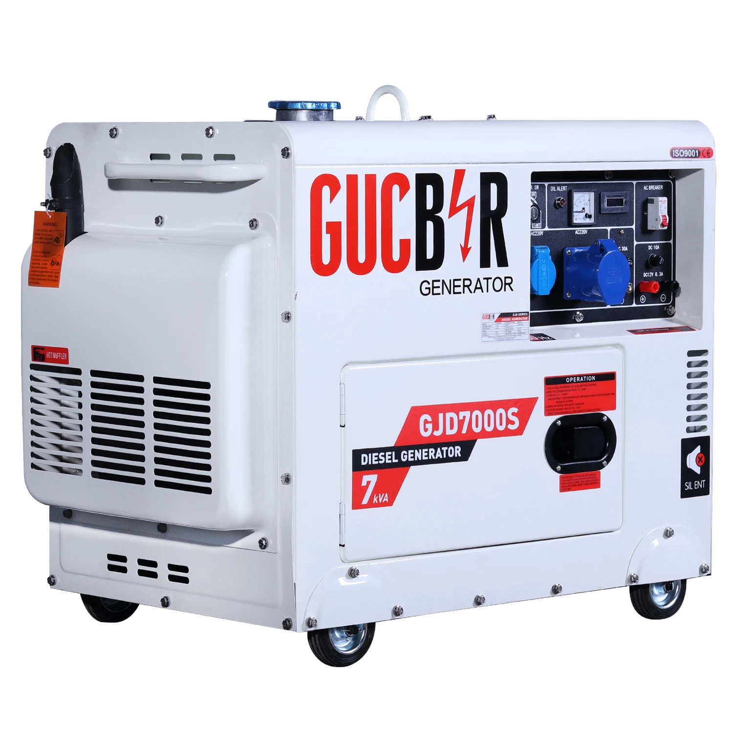 7kva Portable Diesel Genset Diesel Generator Alternator Ats Cb Canopy Soundproof Open Gensets