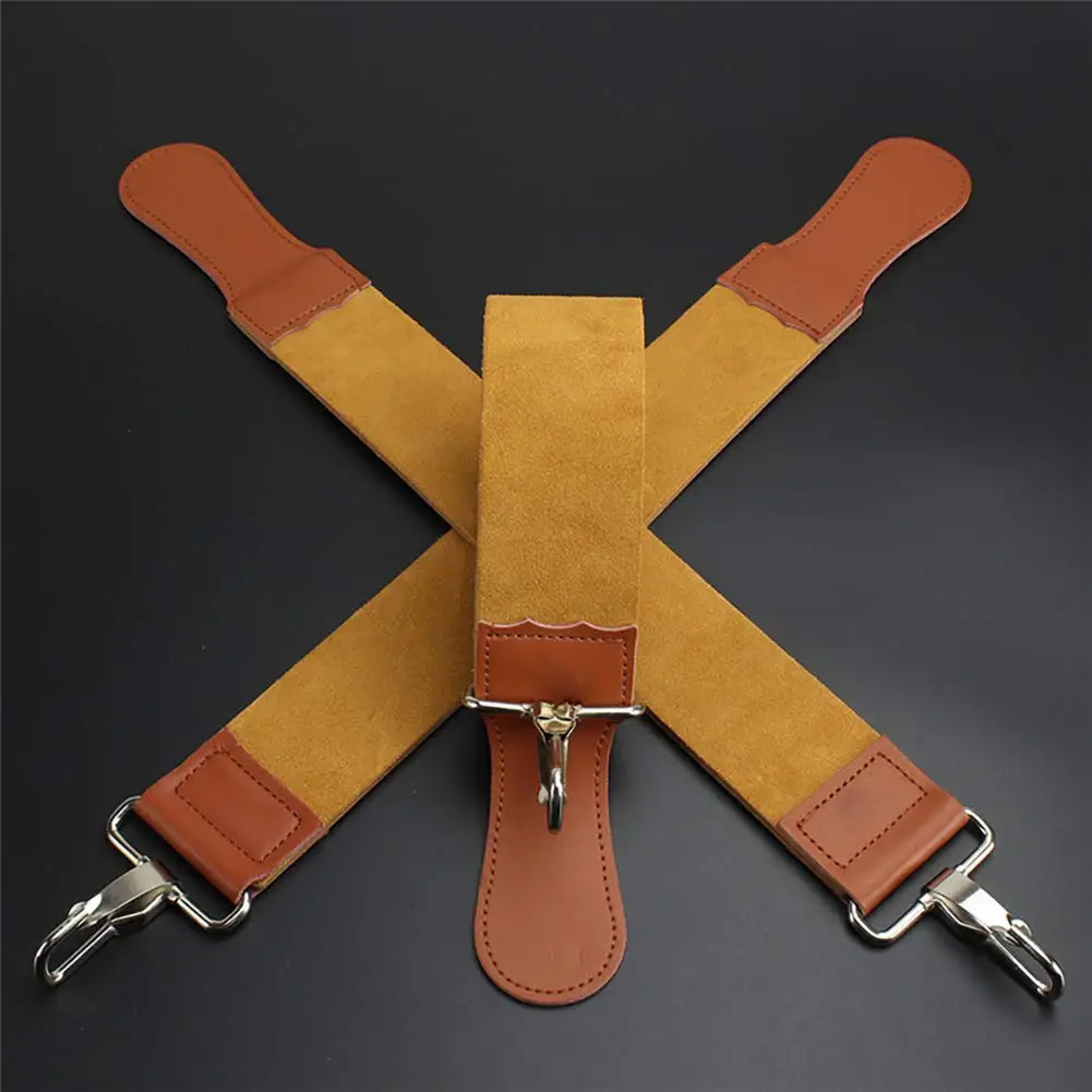 Leather Razor Strop Shaving Sharpener Strap Barber Genuine Leather