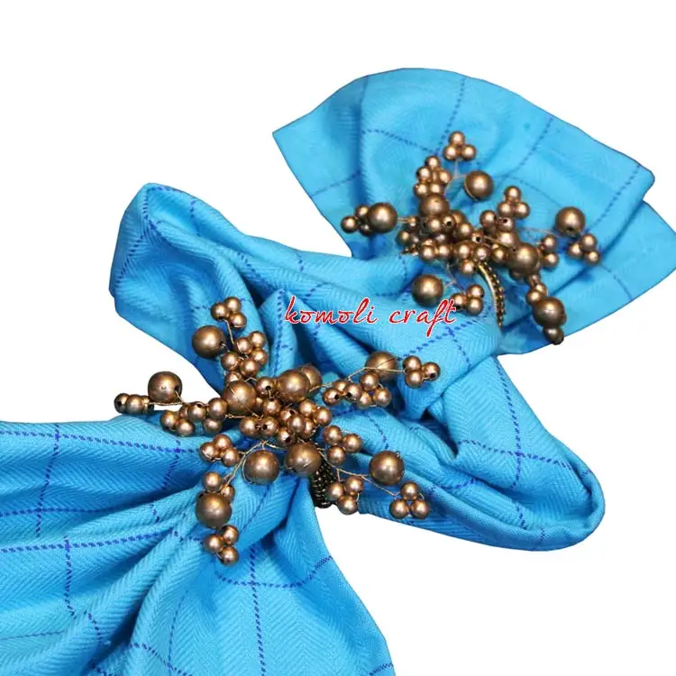 Universe Of Beads Beaded Metal India Napkin Rings Buy Napkin Rings