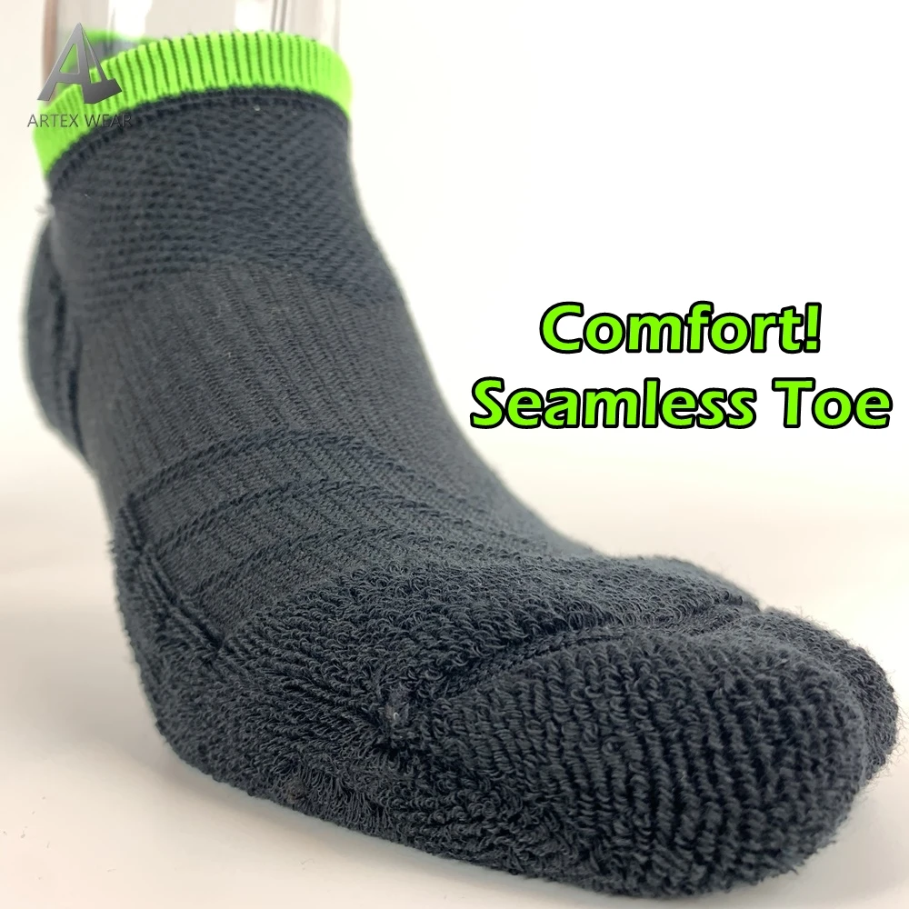 White Workout Sports Tab Thick Cushioned Socks For Runner Sport Buy