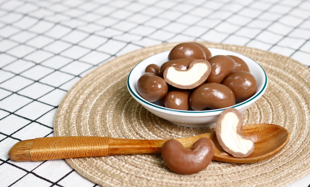 Customized chocolate milka cashew nut for wholesale by Legendary made in Viet Nam high quality bulk chocolate