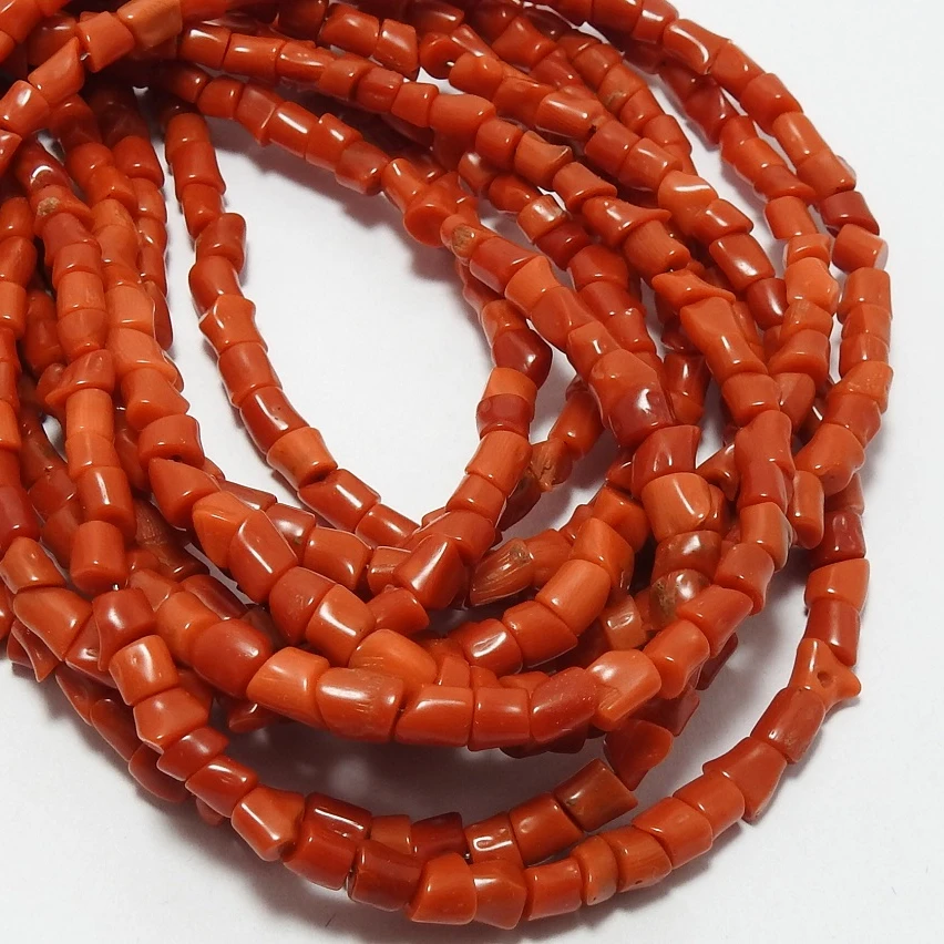 Natural Red Coral Rough Bead,Tubes Shape,Cylinder,Loose Stone,Nugget ...
