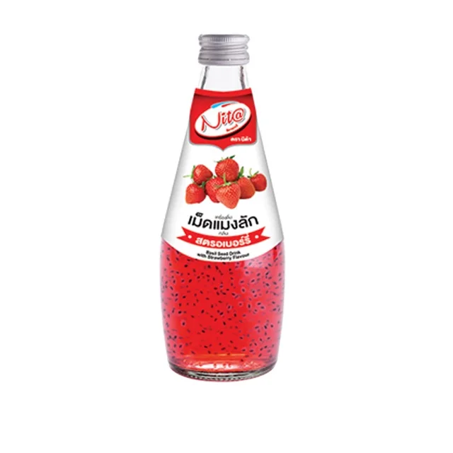 Basil Seed Drink with Fruit Flavors