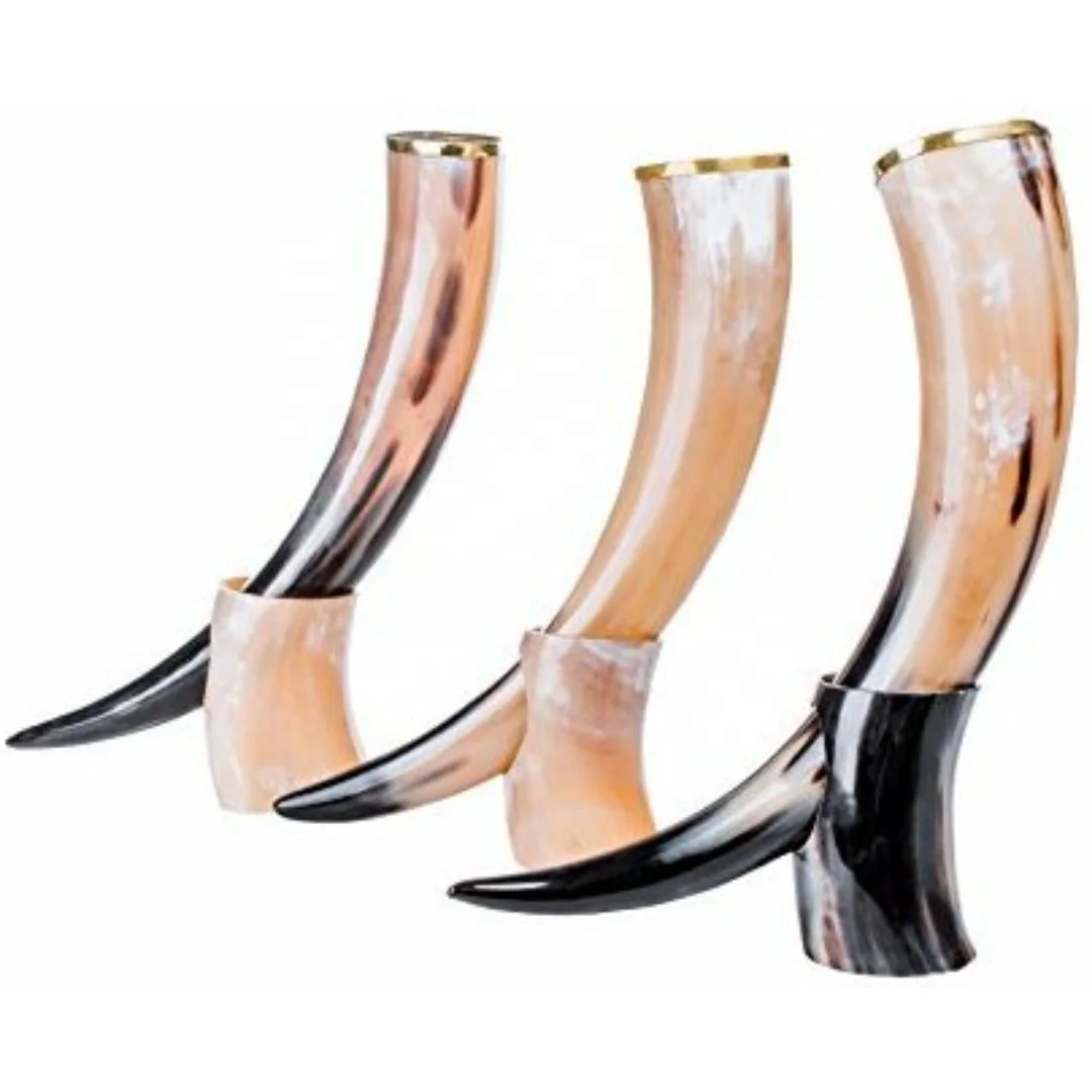 Hot Selling 2022 Viking Drinking Horn With Leather Holster And Horn ...