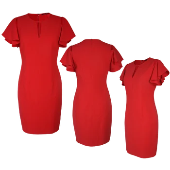 red pencil dress for wedding