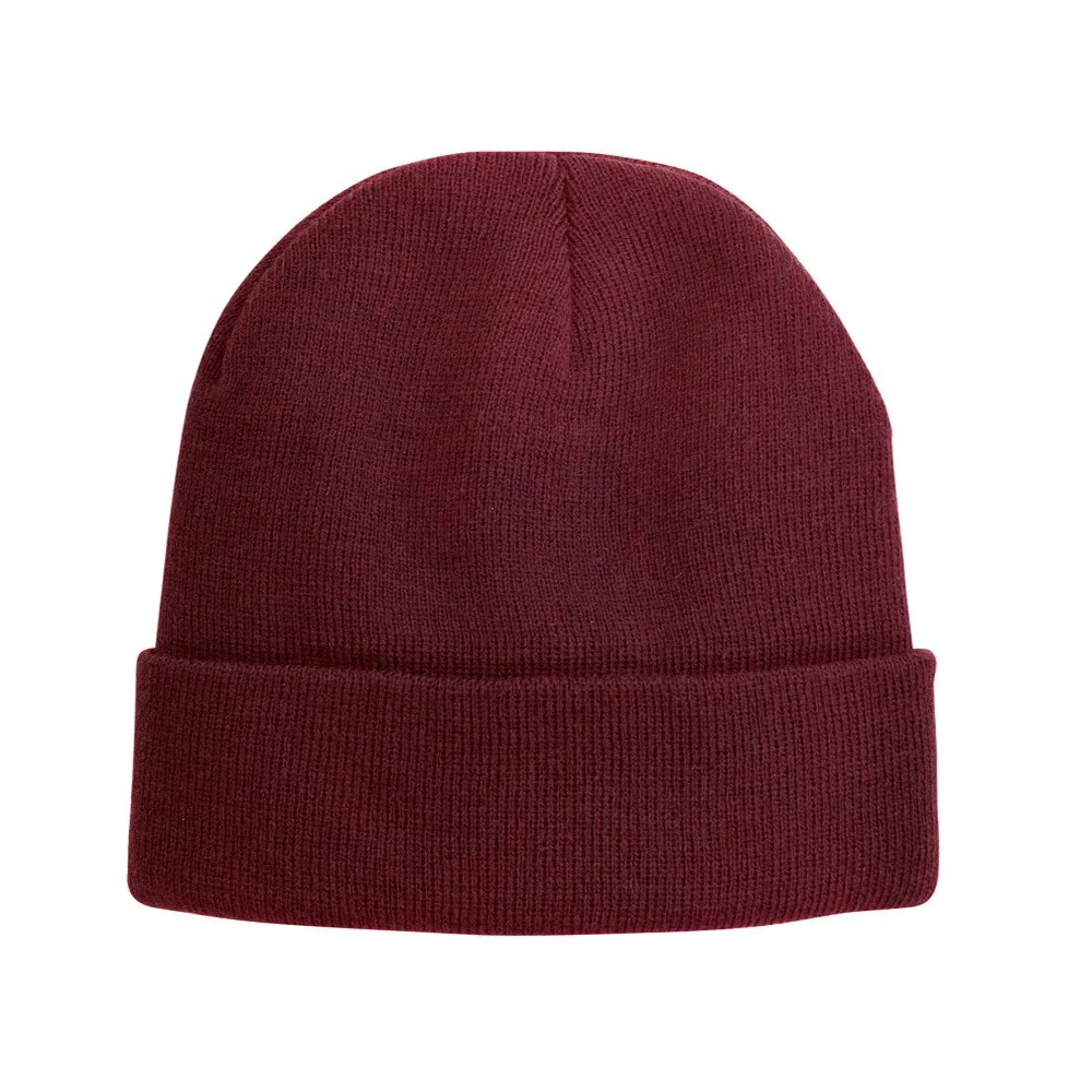 High Quality Winter Hat Cap 100 Acrylic Custom Knitted Beanie Hats