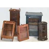 Antique Industrial Vintage Reclaimed Wooden Hangining Cabinet Multi Disstressed Color