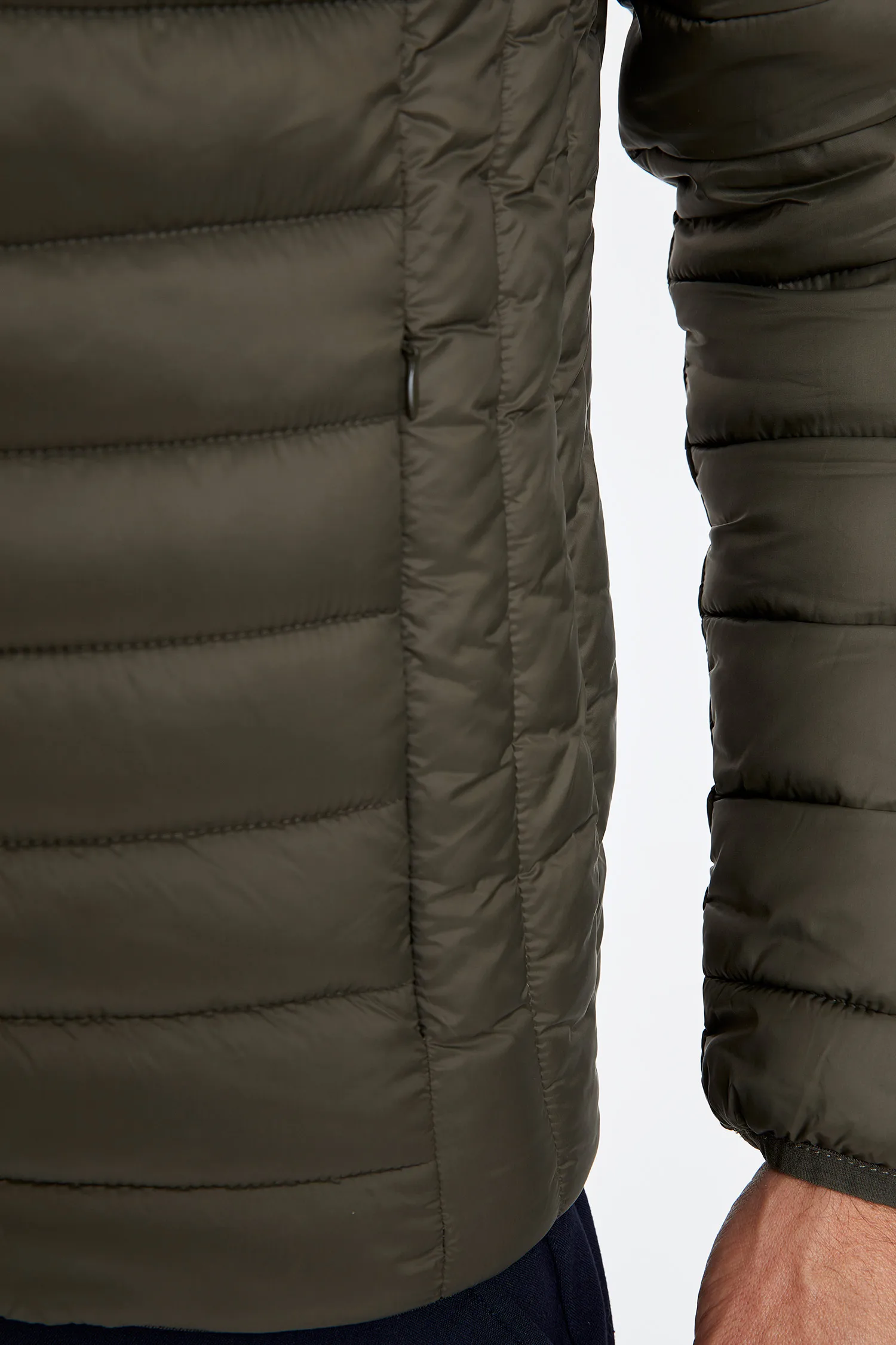 Defacto Apparel Men's Hooded Puffer Coat- Khaki + 2 Colors High Quality ...