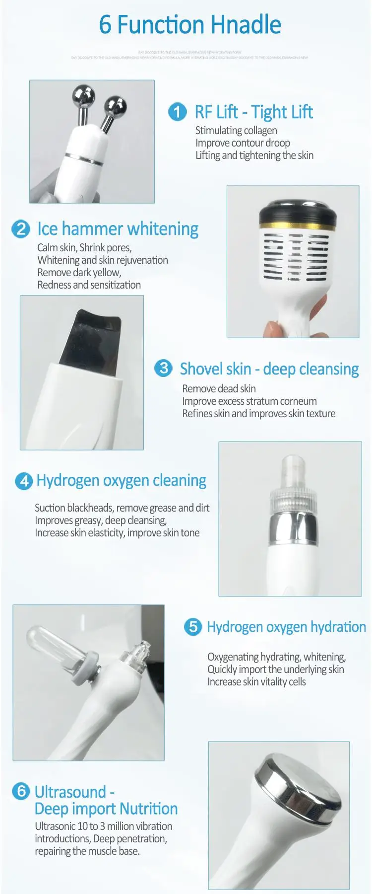 Hydrogen Oxygen Hydra Skin Peel Facial Cleaning Equipment H2O2 Small Bubble Beauty Machine