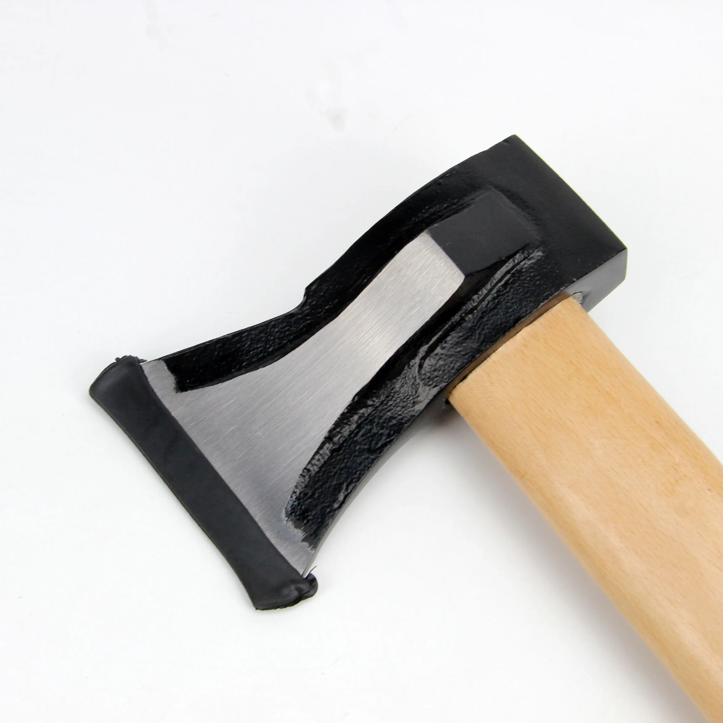 wooden handle working felling axe with wedge camping outdoor