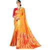 Superb Mustard Silk Woven Function Wear Saree