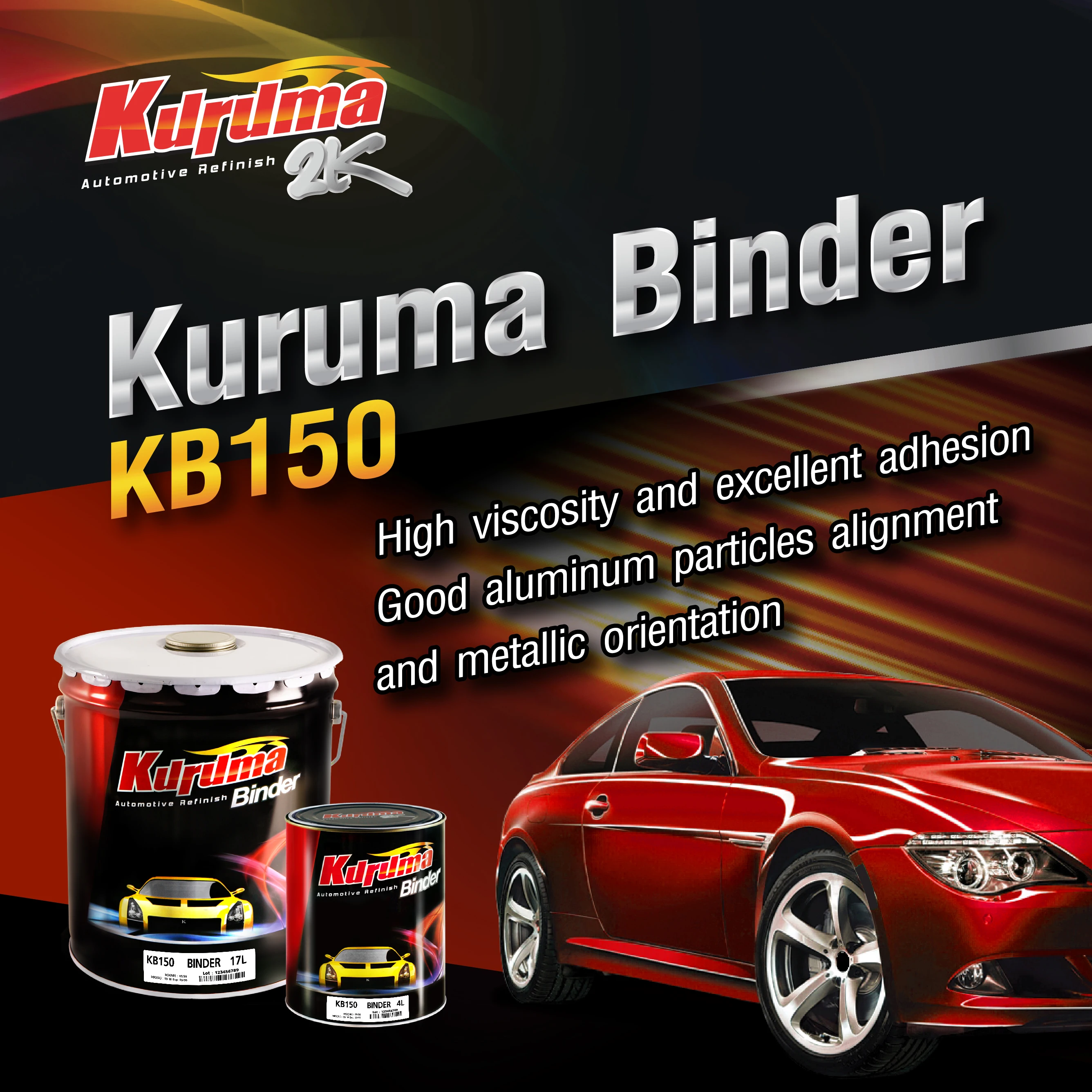 Kuruma Binder Kb150 1gl Car Coating Binder Binder1k Binder Adhesive