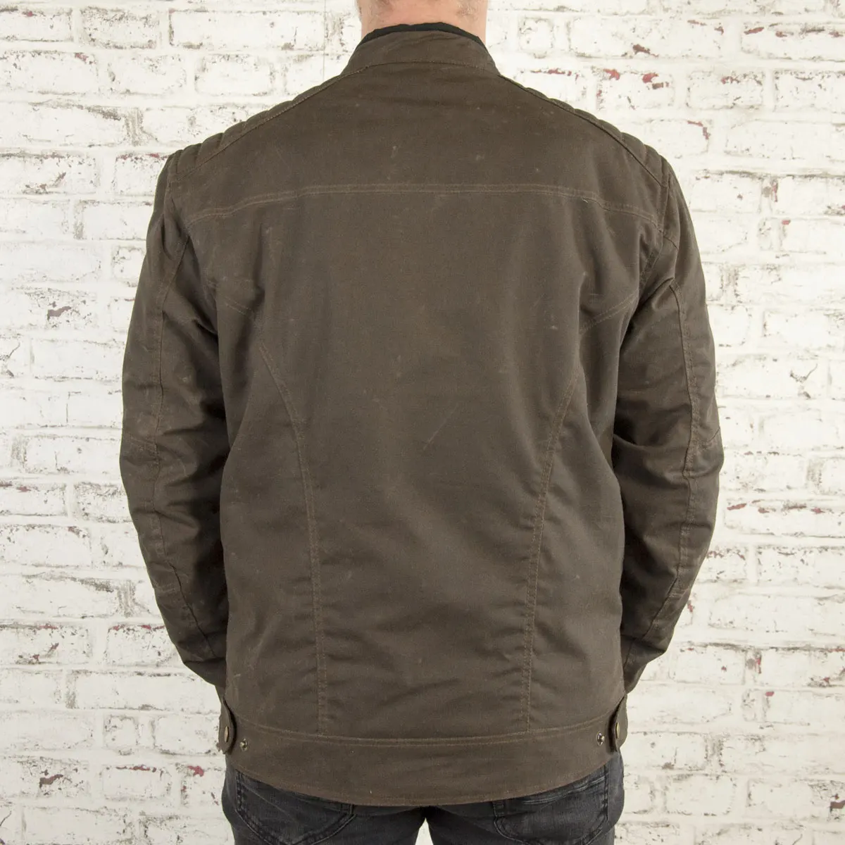 Waxed Canvas Jacket Men's Overalls Windproof Slim Coat Vintage Casual