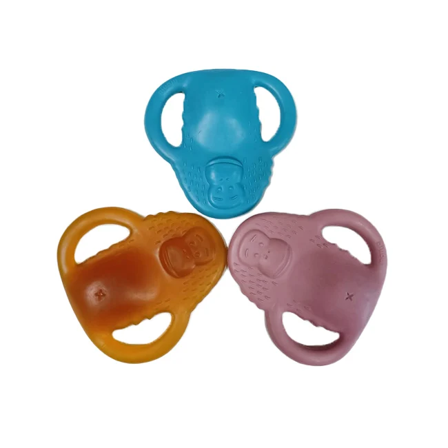 Premium Quality Easy To Grab Natural Rubber Baby Teether Suitable For Newborn Baby Made By
