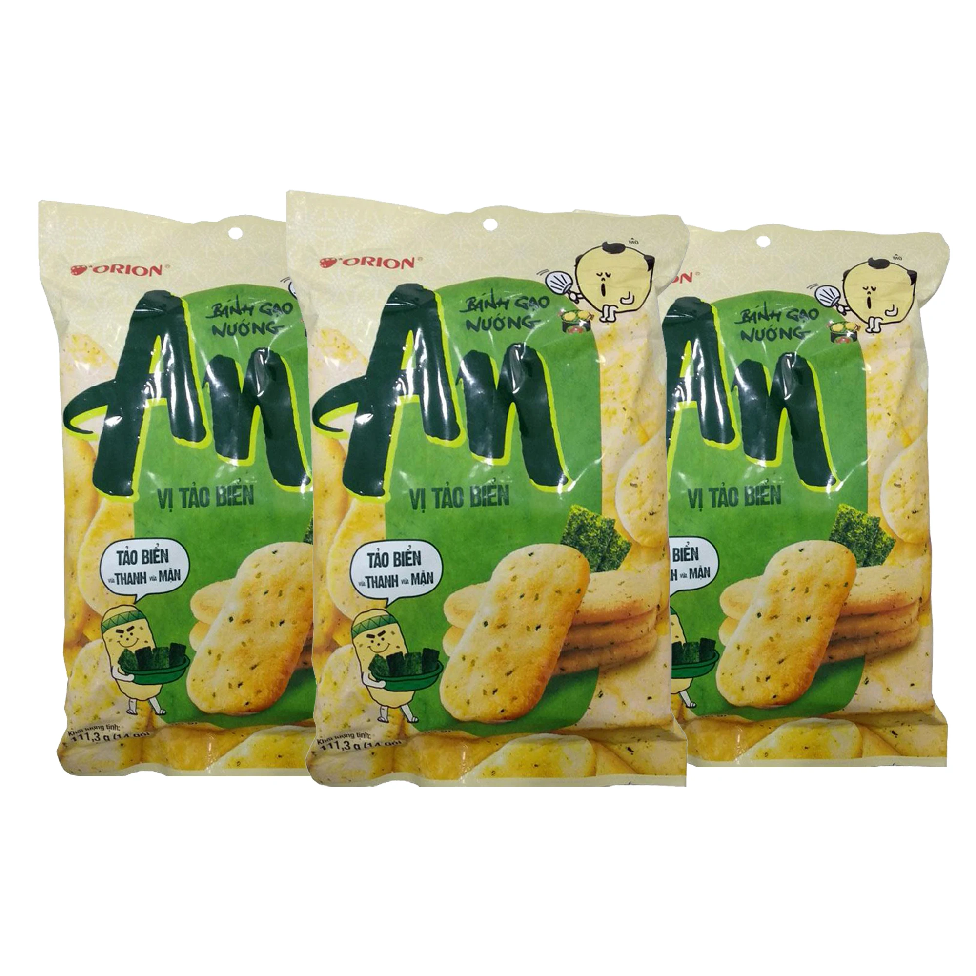 Orion Rice Cracker Seaweed Flavour Bag 111.3g Buy Orion Rice Cracker