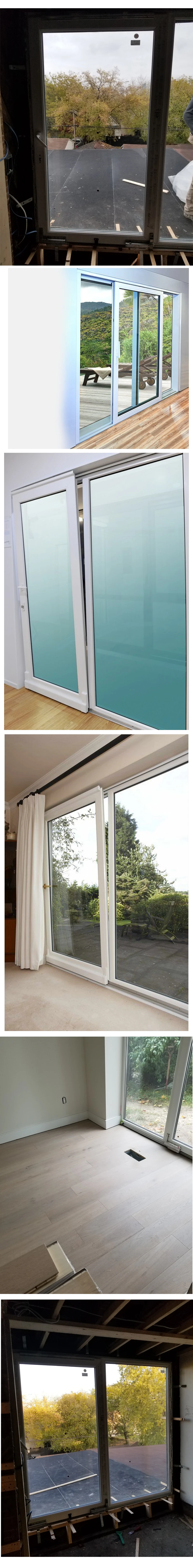 PVC Quality Superior Top Waterproof Aluminum Sliding Patio Door for Sale