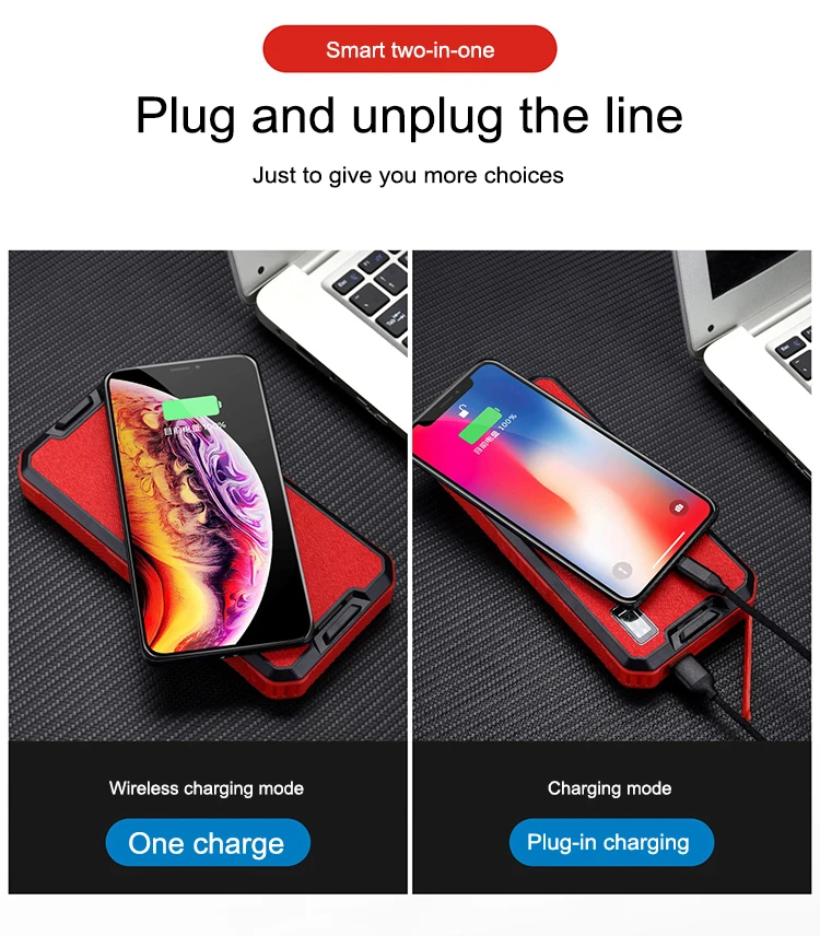 New 2 in 1 solar power 30000mah qi wireless charger power bank - ANKUX.COM