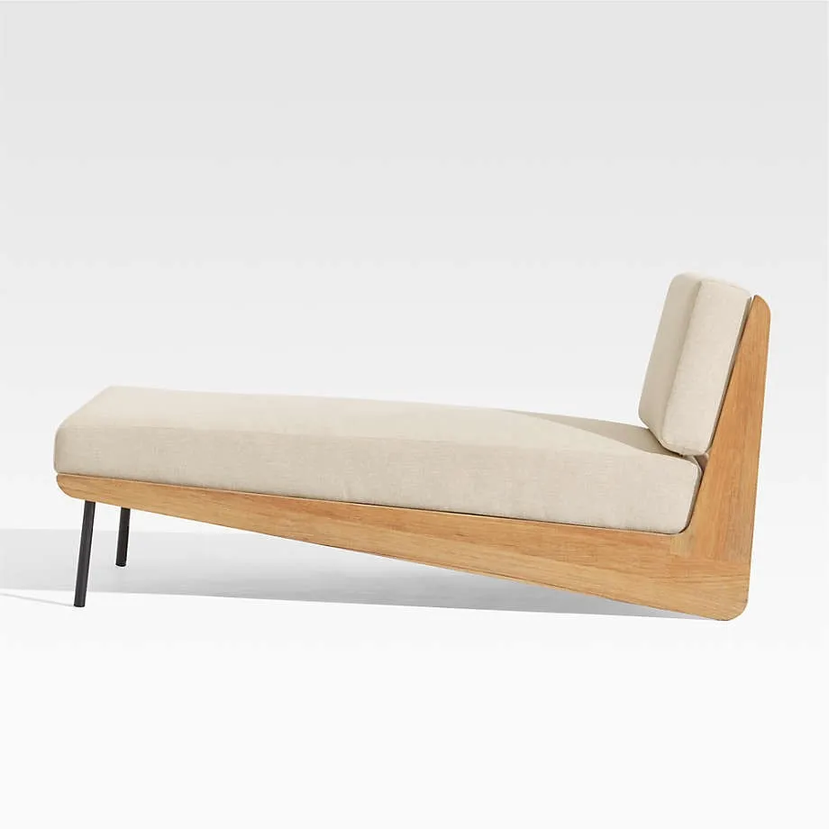 Wood Outdoor Chaise Lounge