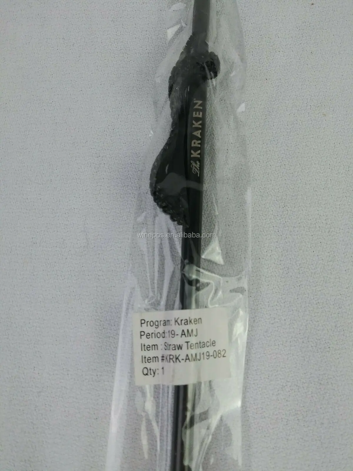 Drinking Straw,Plastic Drinking Straw,Kraken Black Spiced Rum Straw