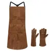 Wholesale Rate Leather Welding Apron - Heat & Flame-Resistant Heavy Duty Work Apron with 6 Pockets, 42" Extra Large & Cross Back