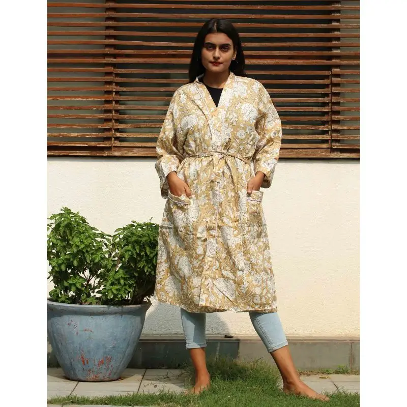 FULL LENGTH KAFTAN  Long Dress Jacket  Cover Up  Kaftan  Vintage  Dressing  Gown  Wrap Around Dress  House Coat  60s Gunne Sax Style