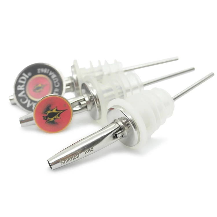 Stainless Steel Liquor Spirit Pourer Free Flow Wine Bottle Pour Spout