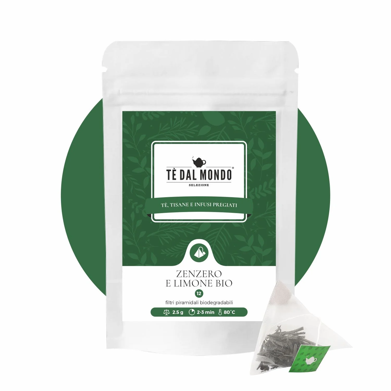 Biodegradable Pyramid Tea Bags High Quality Green Tea Blend Zenzero E Limone Buy Green Tea Packaged In Pyramid Tea Bags Biodegradable And Compostable Zenzero Flavoured Tea Herbal Tea Packaged In Pyramid Tea Bags