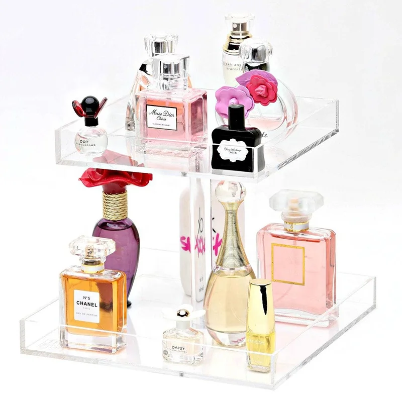2 Tier Lucite Acrylic Perfume Organizer Plexiglass Perfume Trays Buy