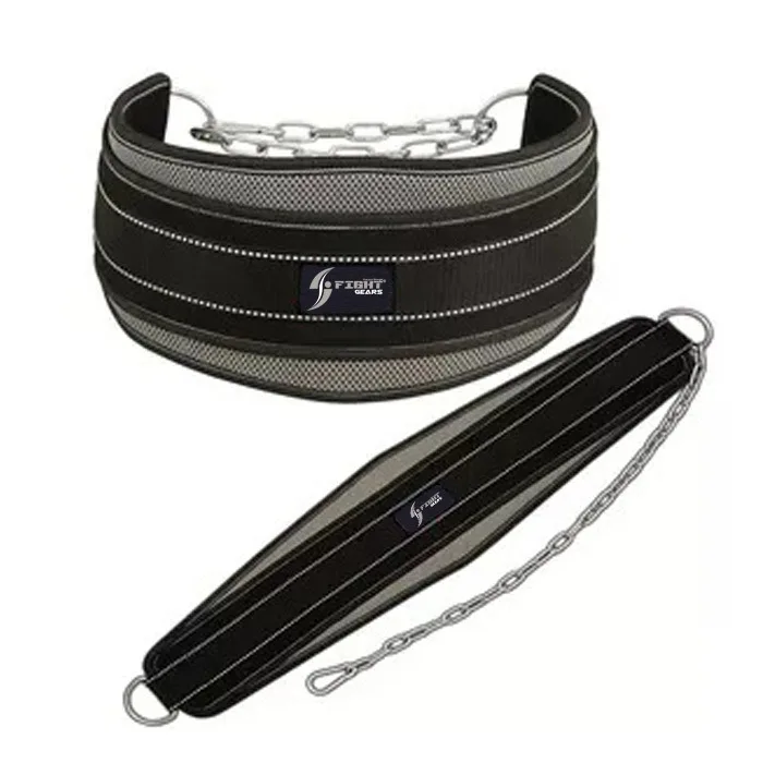 High Quality Weightlifting Neoprene Dipping Belt With Steel Chain