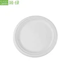 Easy Green 15 Years Factory 100% Biodegradable/BIO Sugarcane Bagasse Paper Raw Material Compostable Food Container Plates