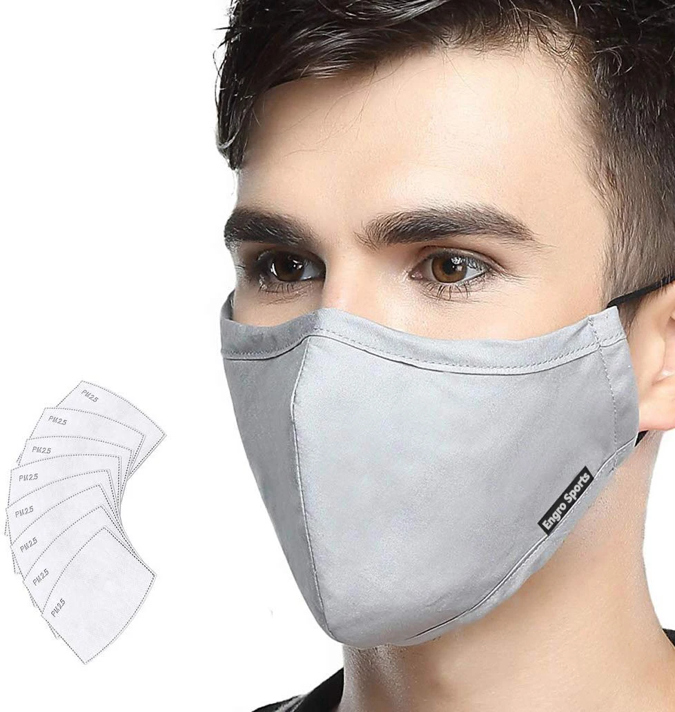 Engro Sports Anti Pollution Cotton Mask Military Grade Mouth Masks with Replaceable Filter Pakistan