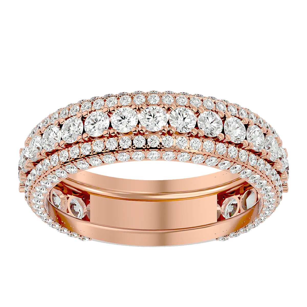 10k Gold Round Diamond Anniversary Wedding Band Ring Available