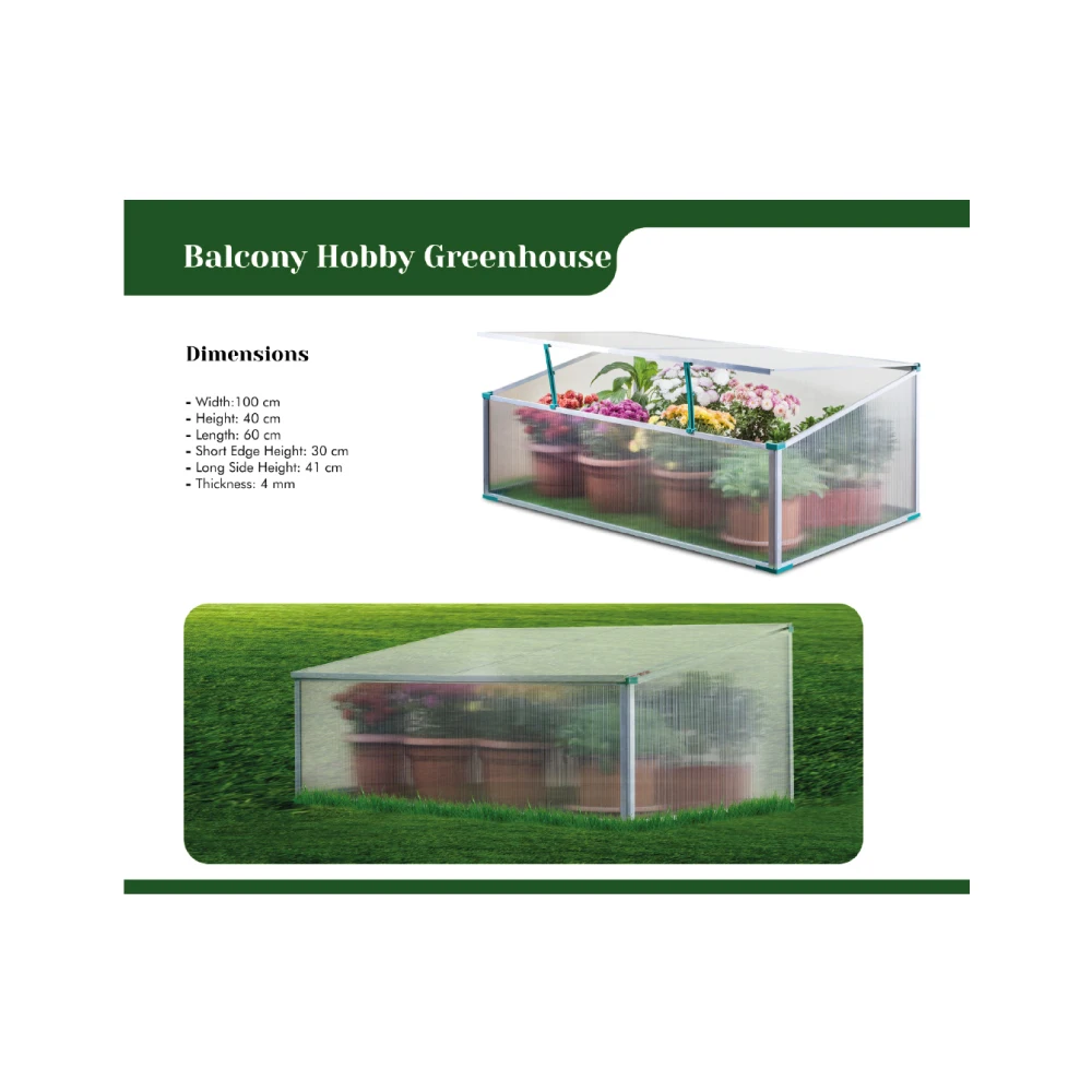 Cheap Practical Plastic Smallmini Hobby Garden Balcony Greenhouse With Polycarbonate Wholesale
