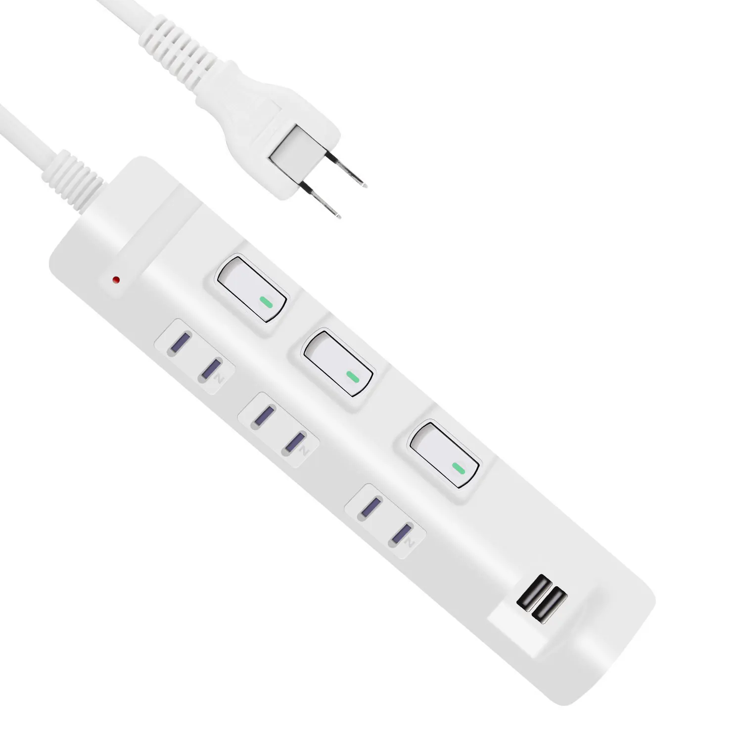 Japan Style Home use lightning protection USB Electrical  power strip extension power bar