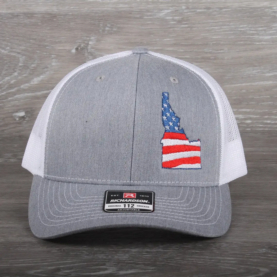 Idaho Stars And Stripes Usa Flag Richardson 112 Trucker Hats,Custom ...