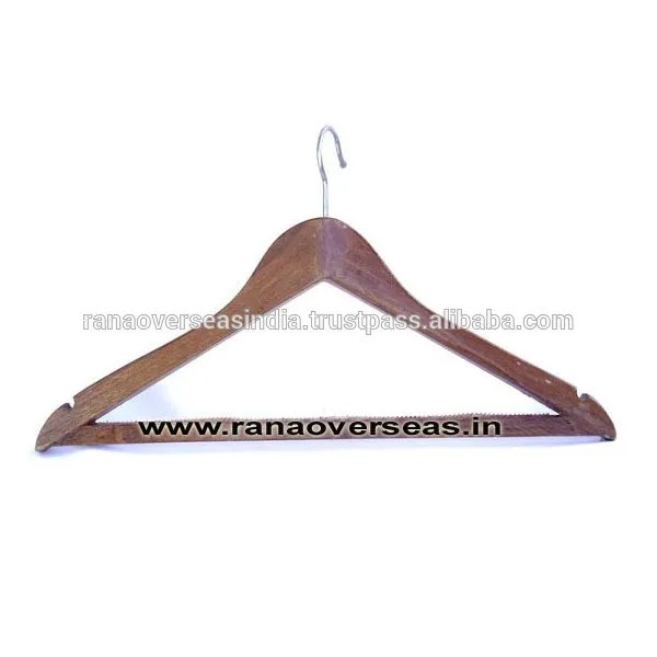 Top Quality Non Slip Wooden Hanger Customized Wooden Suit Hanger For