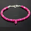Natural ruby original stone necklace natural stone pendant personalized sweater chain quartz necklace