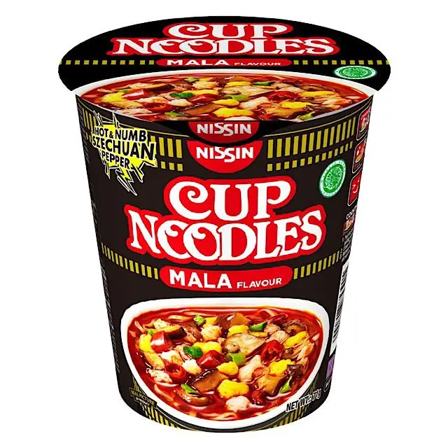 Japan Top Brand Nissin Instant Cup Noodles Mala Flavour Halal Japanese ...