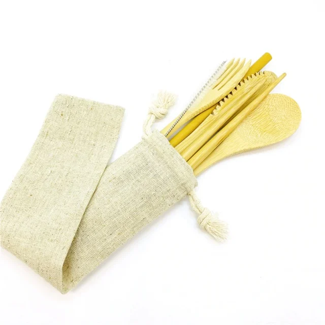 Export Bulk Bamboo Products In Vietnam_bamboo Cutlery Flatware With