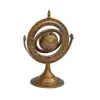 Metal Circle Globe With Antique Finishing