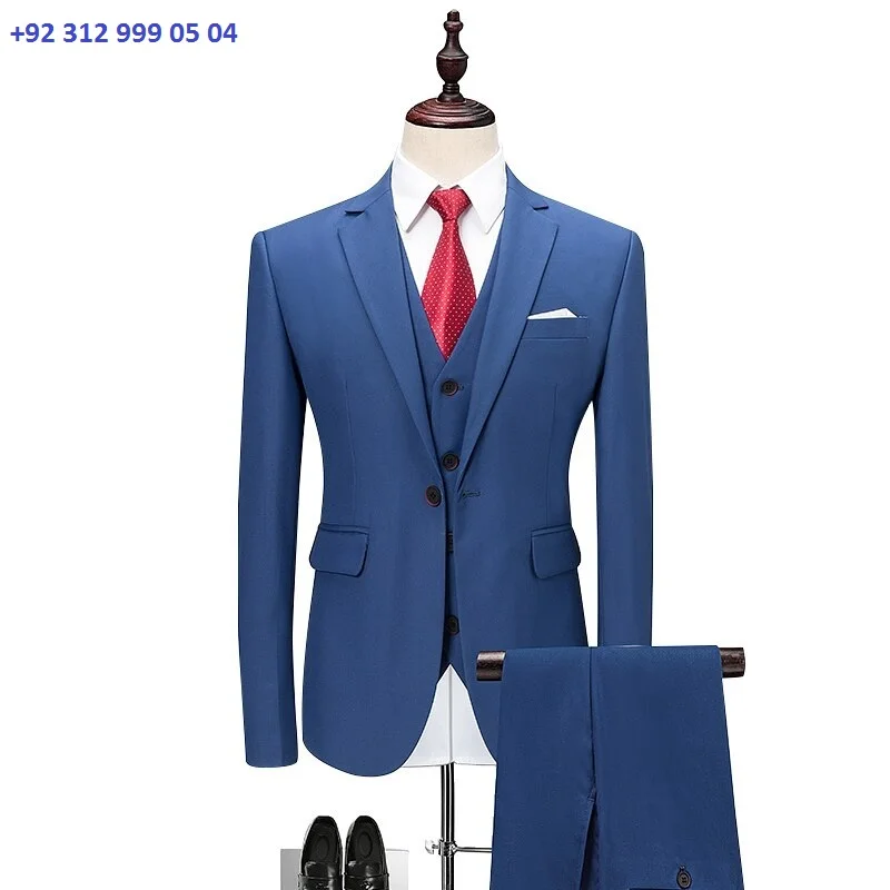 Men's Custom Made 3 Piece Tuxedo Suits With Style Fashionable Perfect ...