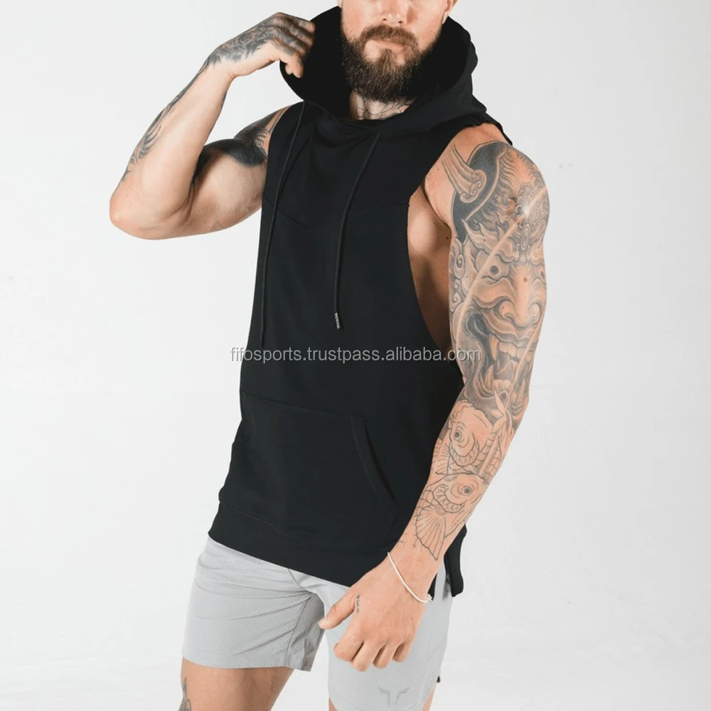 tank top moletom com capuz mens