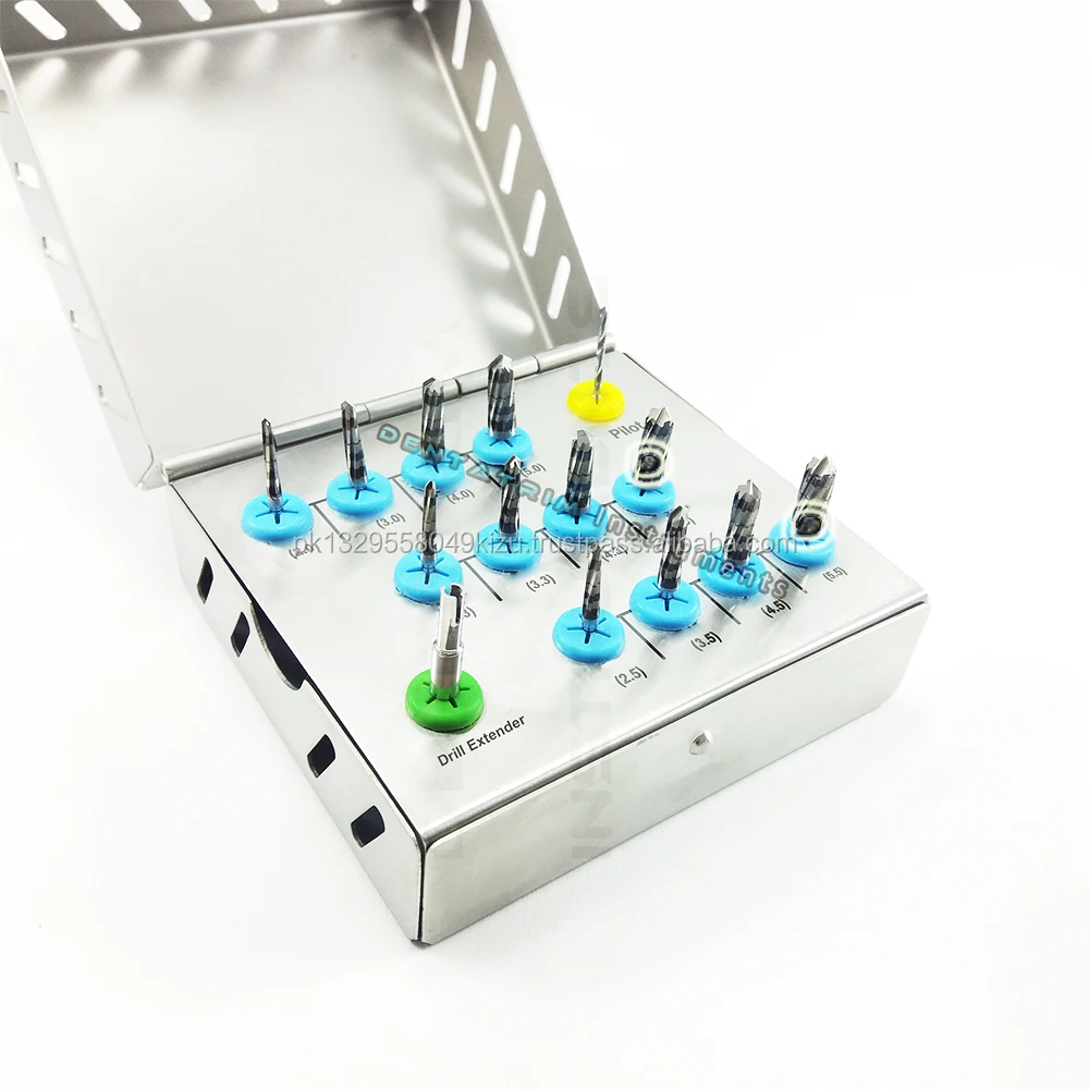 Dental Implant Guide Kit For Implant Positioning Drills & Pins Guided