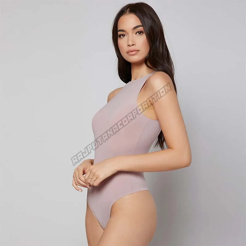 Private Label Sexy Sleeveless One Piece Rompers Tank Custom Logo Ladies Sexy Jumpsuit Bodysuits 2530