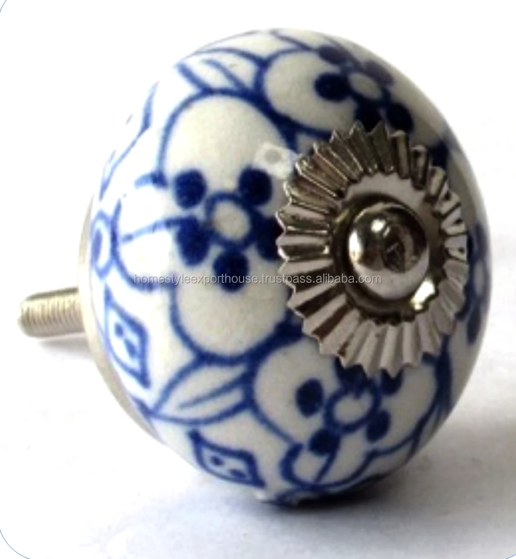 Ceramic Knob Hand Painted Work Ceramic Knob Home Decorative Door Drawer ...