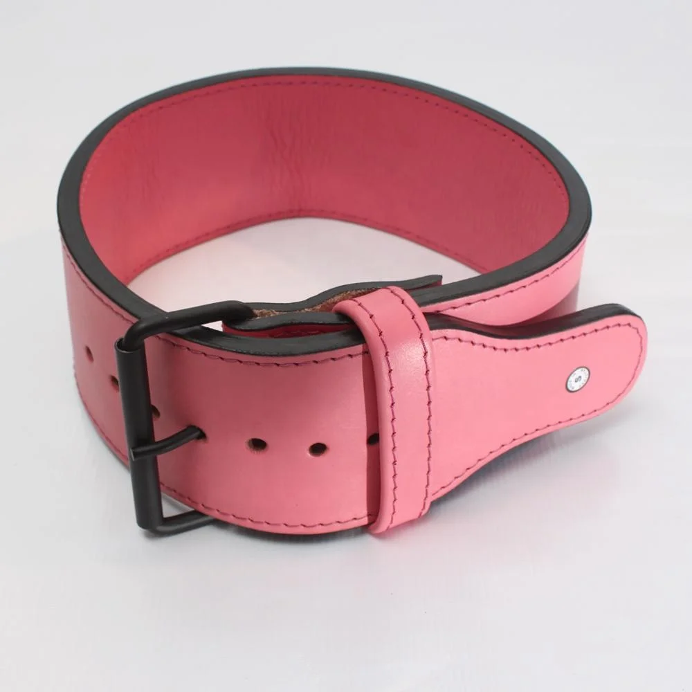 
GENUINE BLACK LEATHER WEIGHTLIFTING BELT OR POWERLIFTING BELT IN SINGLE PRONG STYLE AVAILABLE WITH CUSTOM LOGO FOR GIRLS 