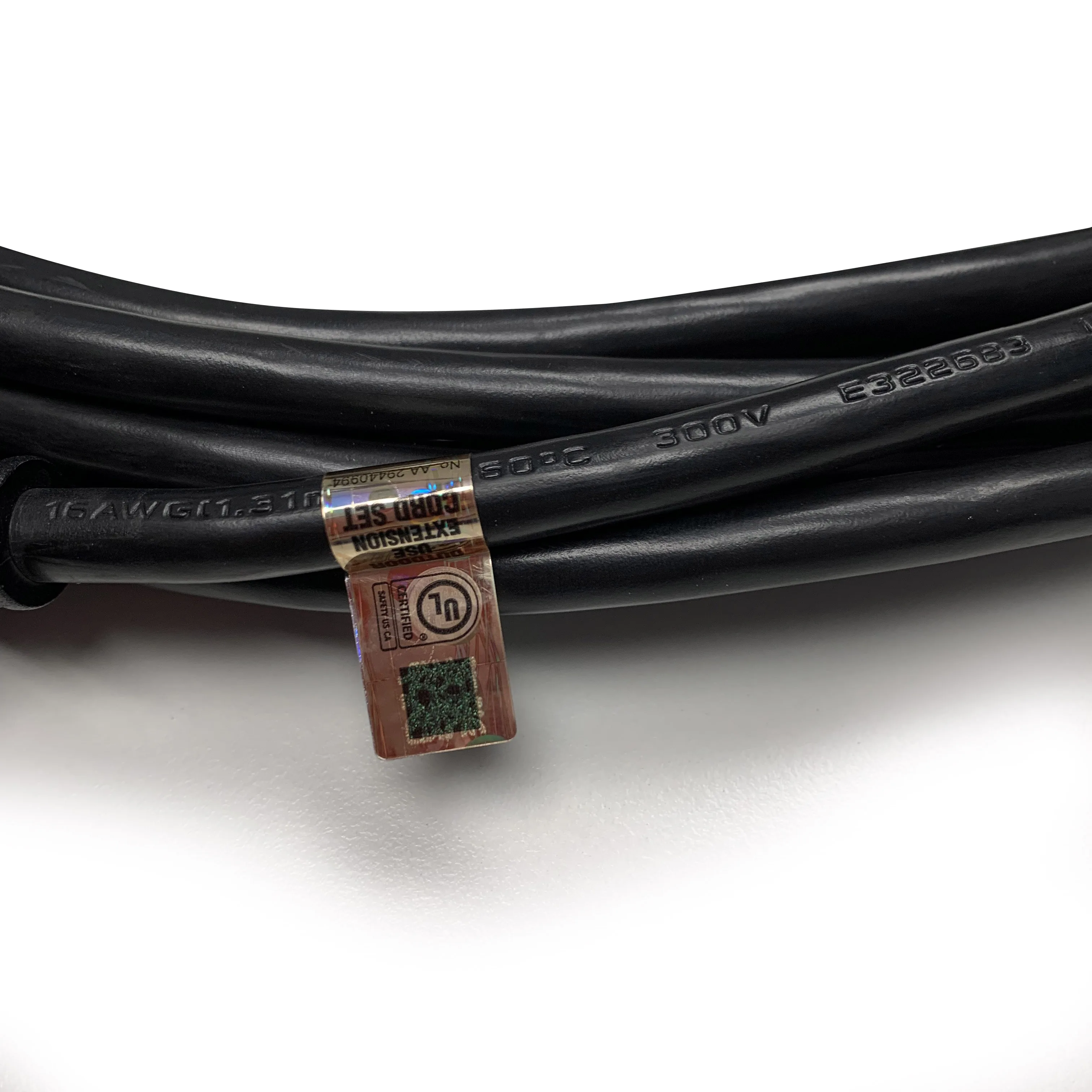 Kord King Brand Nema 5-15p 16/3 Sjtow 105c Black 25 Extension Cord 110v ...