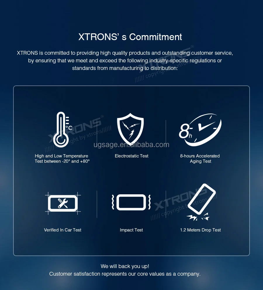 Xtrons 6.2" Auto Radio 2 Din Android Car Gps Bluetooth Wifi,Double