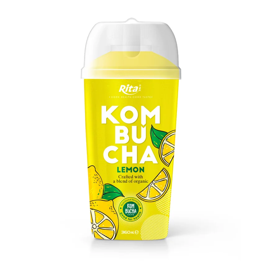 360ml bottle black tea lemon flavor kombucha buy 康普茶,康普茶