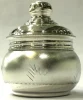 925 Sterling Silver Small Custom Designed Snuff Pill Box Gift Secure Threaded Cap Wholesale